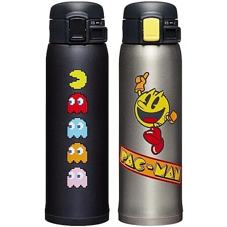 Zojirushi 2-pack 16oz. Pac-man Limited Edition bundle travel mug (Black & Silver) - Amazon $40