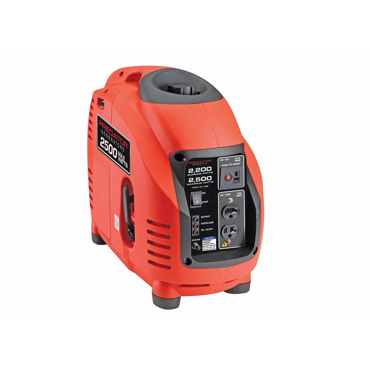 Harbor Freight Predator 2500 Peak 2200 Running Watts 4 7 Hp