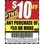 Tnt Fireworks coupon for $10 off $50 and free Artillery Shells with any $100 purchase