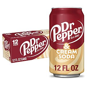 DR PEPPER - & CRÈME SODA,12 OZ,12 PK