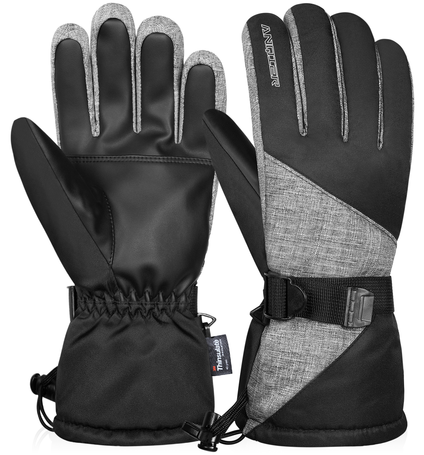 Anqier Waterproof 3M Thinsulate Winter Thermal Ski Gloves $10.99+ Free Shipping