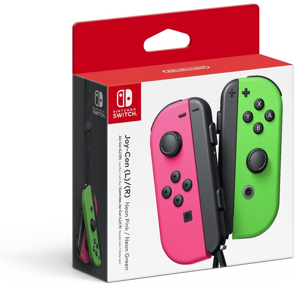 Nintendo Joy-Con (L/R) - Neon Pink / Neon Green $69