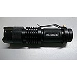 Rockbirds LED Flashlight, A100 Mini Super Bright 3 Mode Tactical 100 lumens Flashlight $8.00