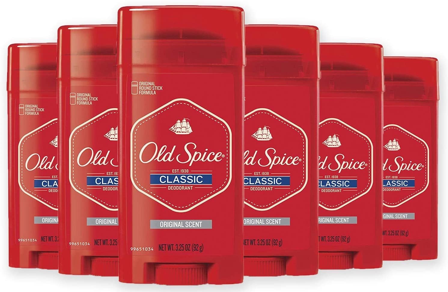 Old Spice Classic Deodorant Stick (Pack of 6) $9.93 w/ 15% S&S or $11.53 w/ 5% S&S