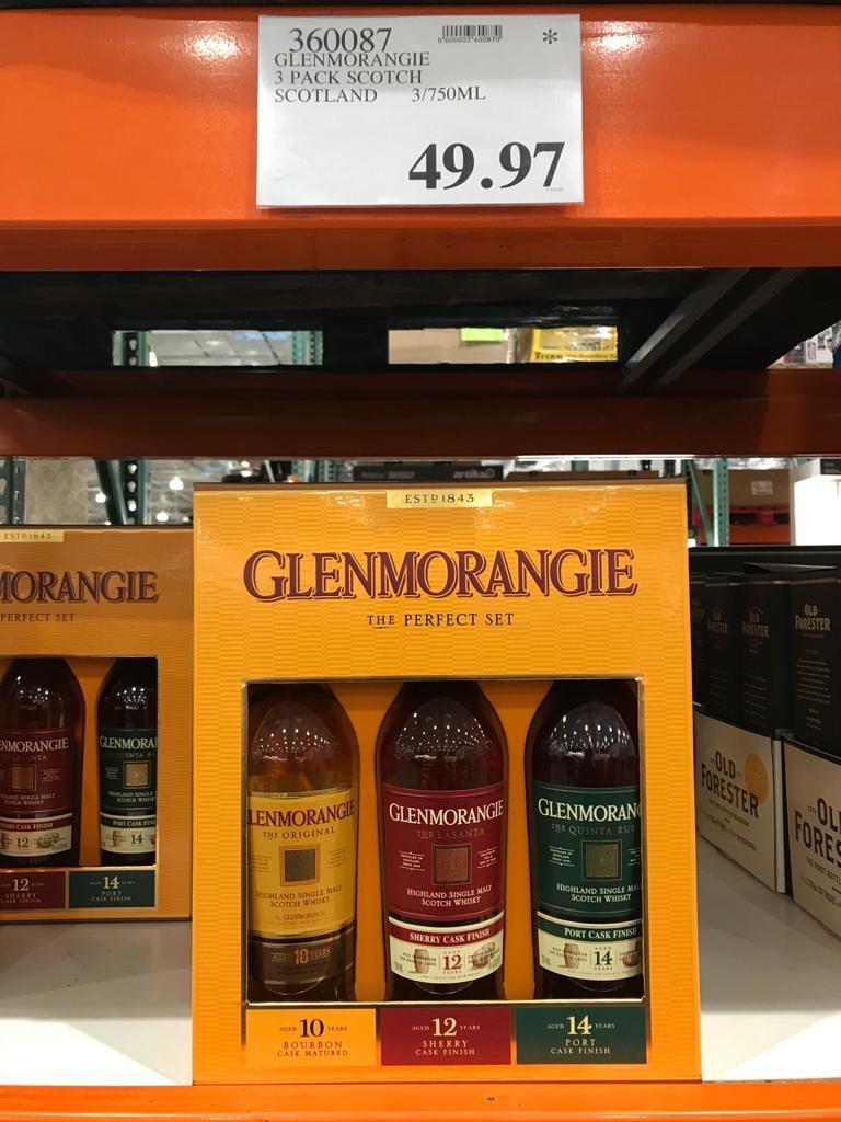 Glenmorangie Single Malt Scotch Whisky 3 Pack Costco B M 49 97 Ymmv