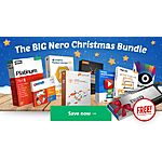 Nero Xmas Bundle 2019 - Nero Plat 1 yr license + 6 software + 32 GB USB Metal Flash Drive $37.50