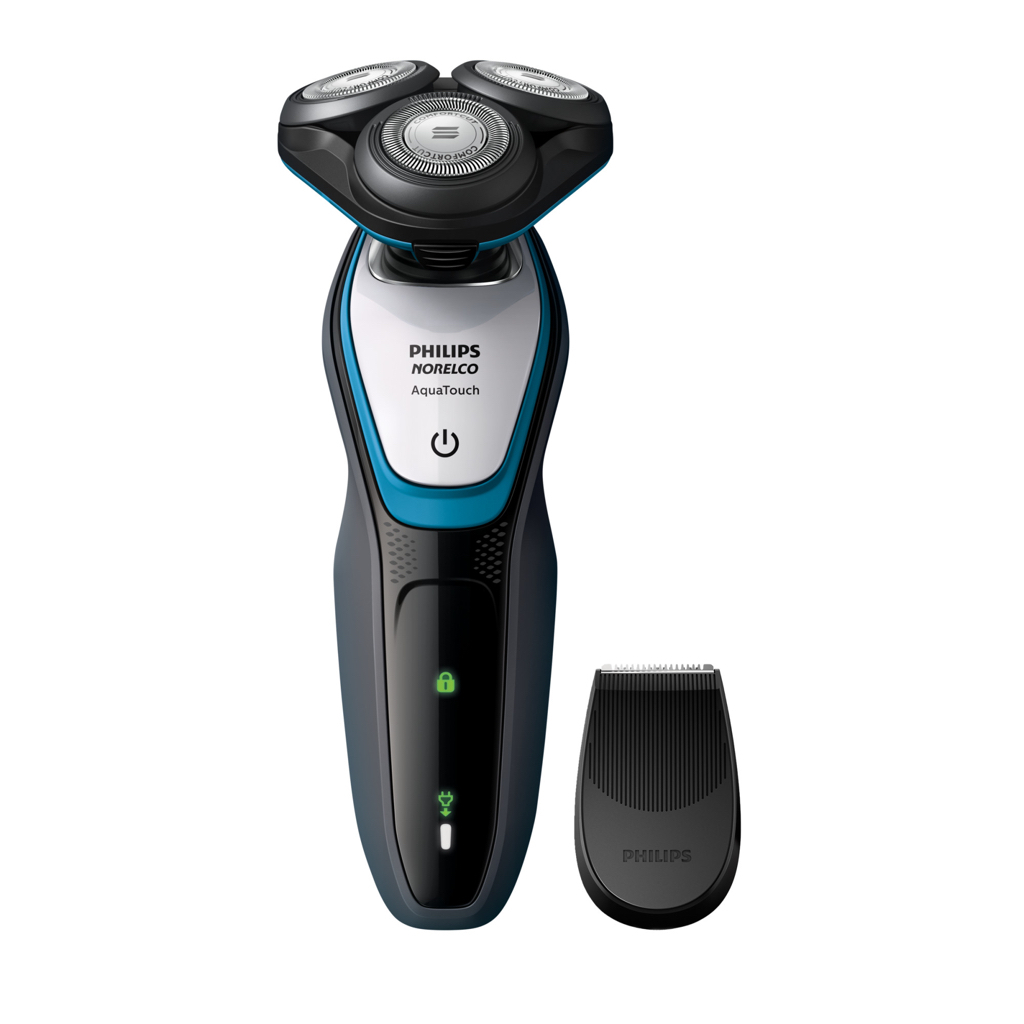 YMMV Philips Norelco Aquatouch, Rechargeable Wet & Dry Shaver with Click-On Precision Trimmer, S5090/87 - $69.97