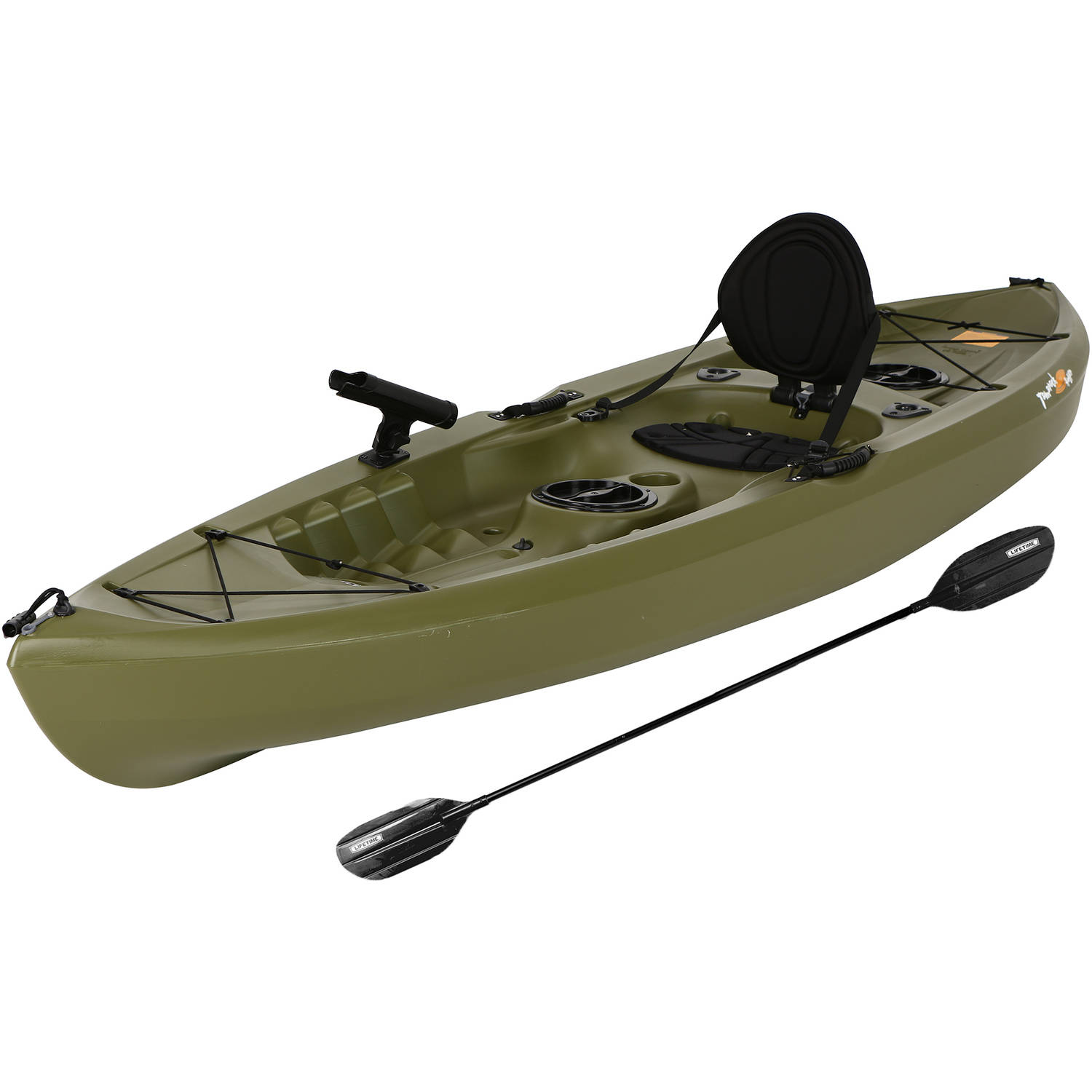 lifetime tamarack 120 angler kayak olive green