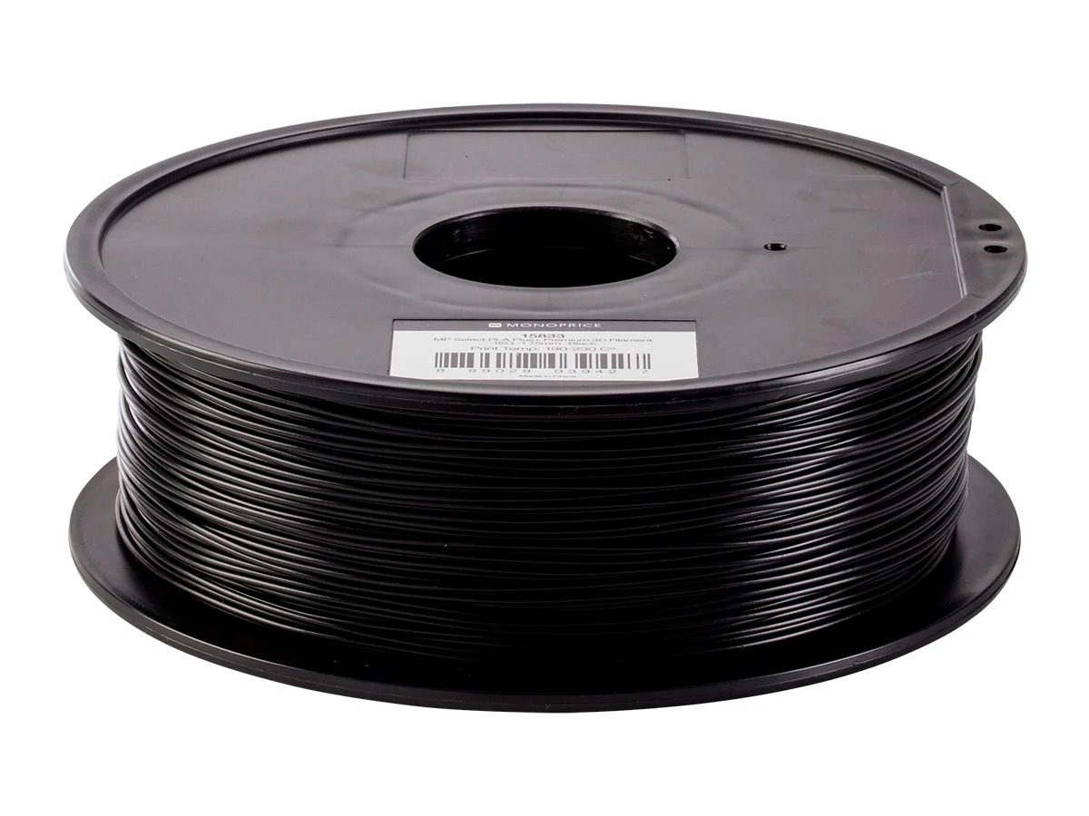 Monoprice: MP Select PLA Plus+ Premium 3D Filament, Black - 4kg for $38