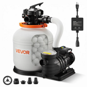 VEVOR FlashPure 14" Sand Filter Pump, 0.75 HP 3500 GPH $142.04 + Free Shipping