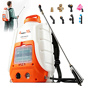 VEVOR 4-Gallon Battery Powered Backpack Sprayer, 0-90 PSI $54.38 Shipped