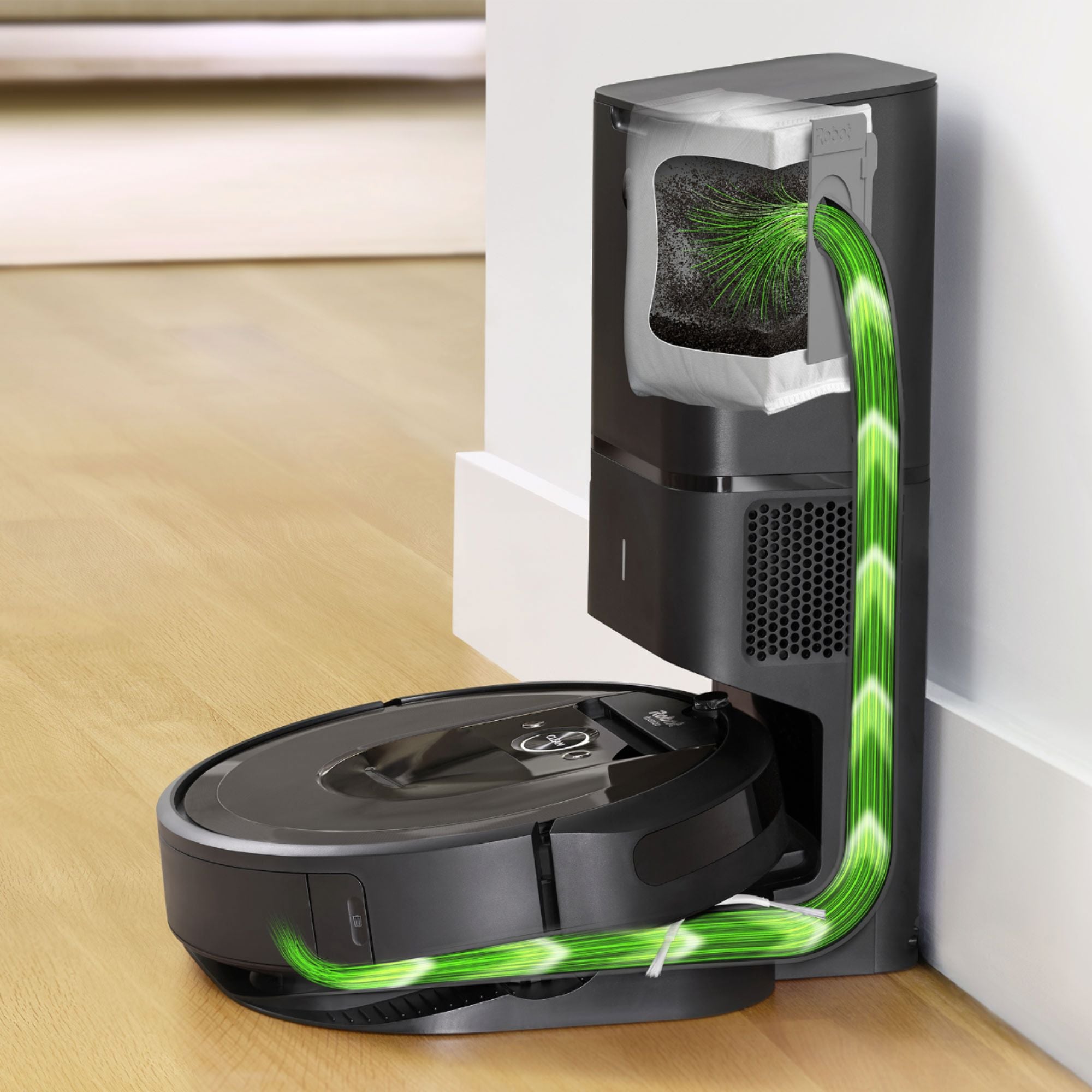 iRobot Roomba i7+ (7550) Wi-Fi Connected Self-Emptying Robot Vacuum - Charcoal $499.99