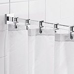 Square 98&quot; Max Shower Rod with Curtain Hooks $85.99 + fs @wayfair.com