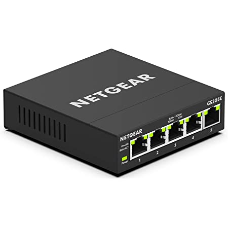 NETGEAR 5-Port Gigabit Ethernet Plus Smart Managed Switch (GS305E) $19