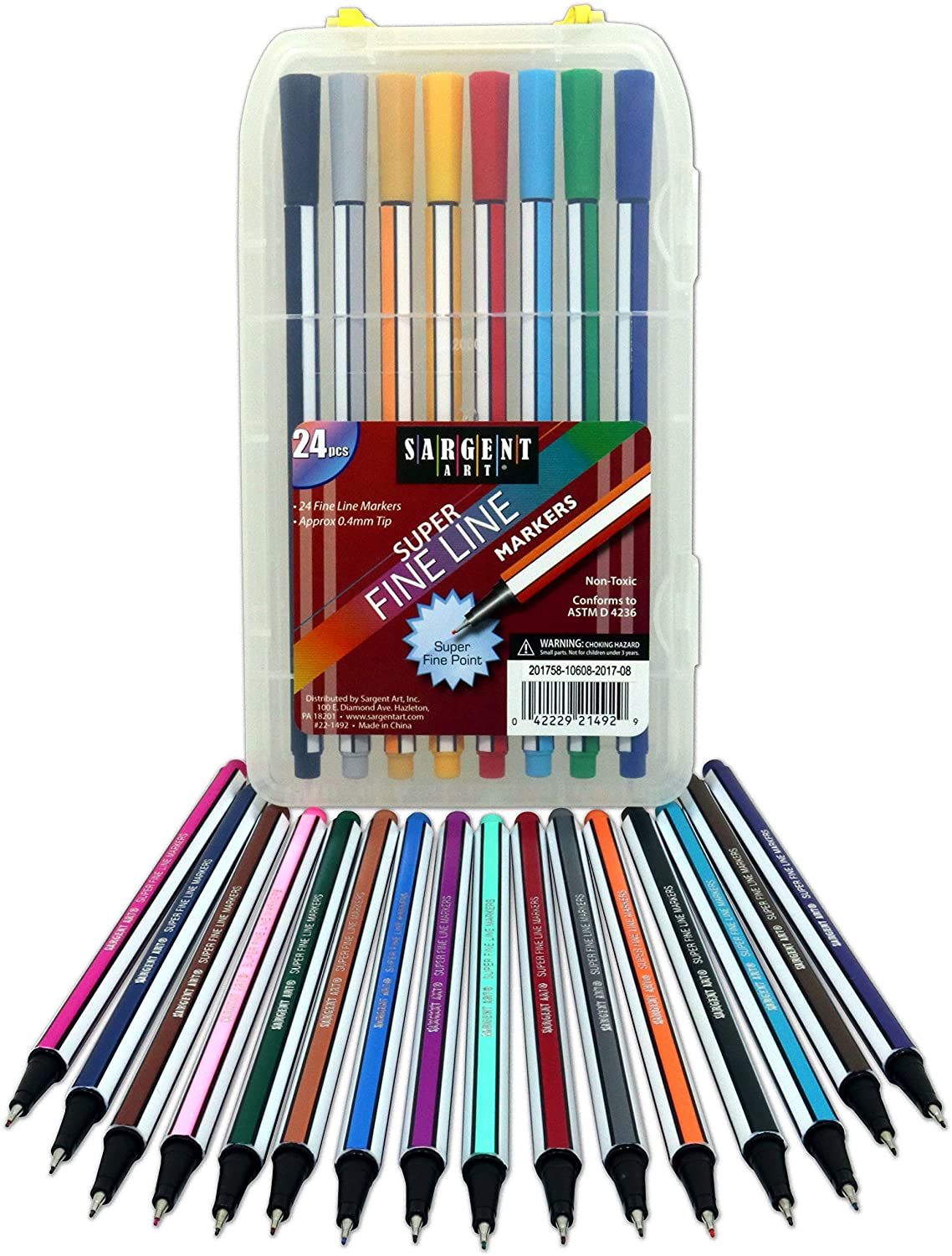 24-Count Sargent Art Fine Line Markers w/ Case (Assorted Colors) $7.46 + Free S&H w/ Prime or orders $25+ ~ Amazon
