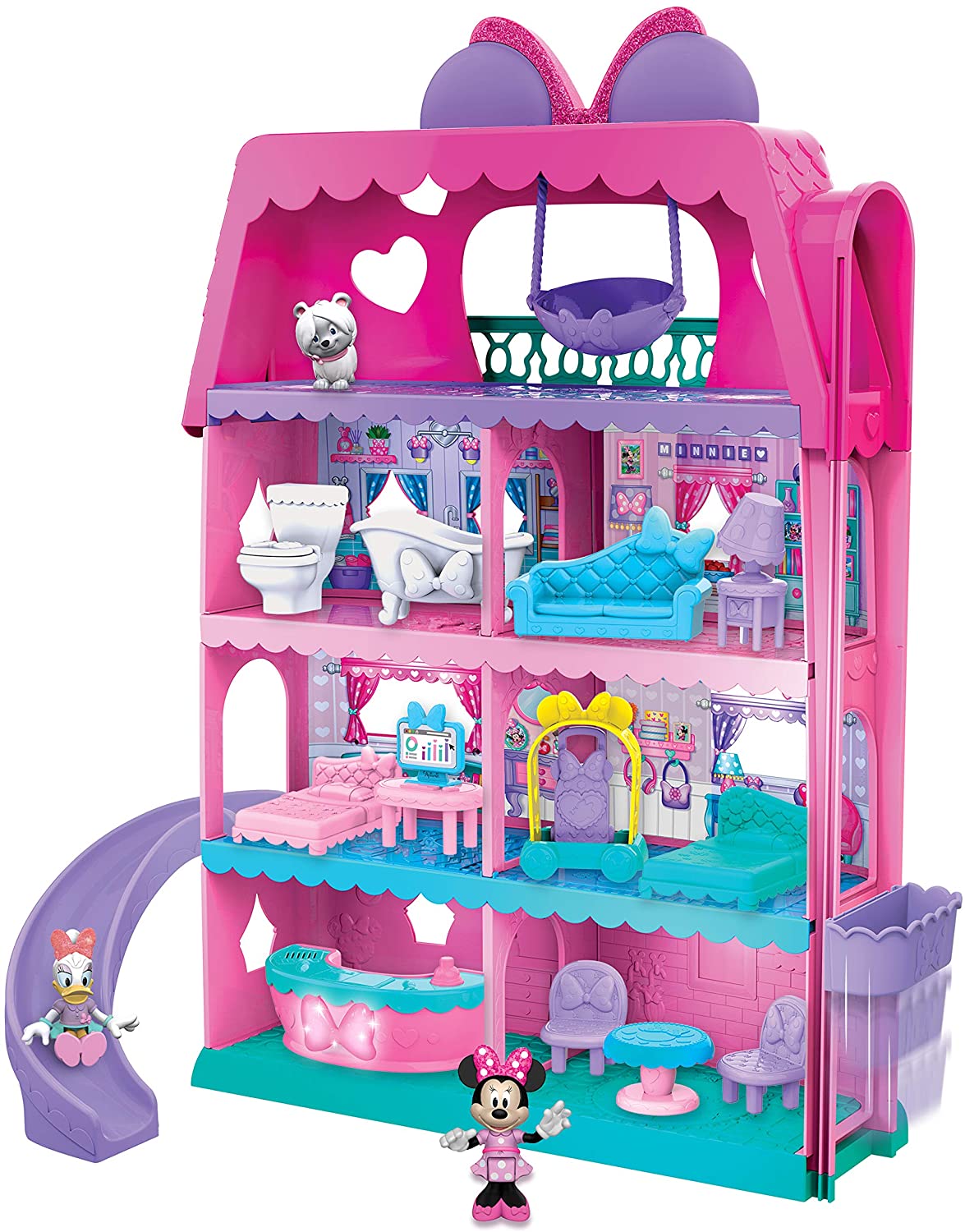 Just Play Minnie Mouse Bow-Tel Hotel 2-Sided Playset w/ Lights, Sounds, & Elevator $24.74 + Free Store Pickup ~ Target