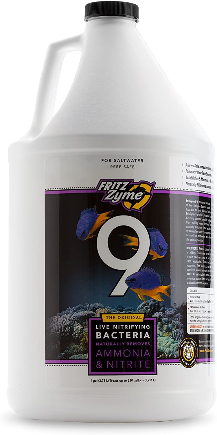 1-Gallon Fritz Aquatics FritzZyme 9 Nitrifying Bacteria for Salt Water Aquariums $9.99 + Free S&H w/ Prime or orders $25+ ~ Amazon