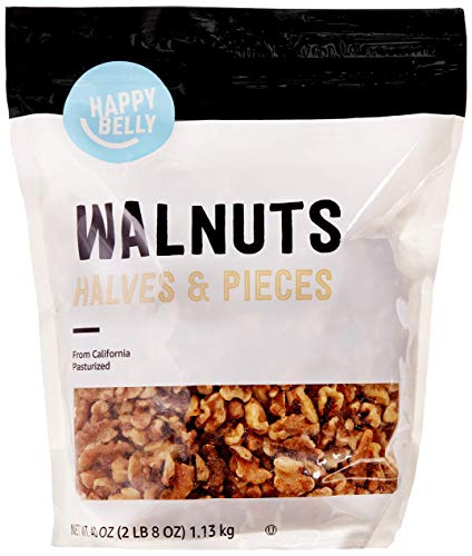 40-Oz Happy Belly California Walnuts (Halves and Pieces) $8.38 w/ S&S + Free S&H w/ Prime or orders $25+ ~ Amazon