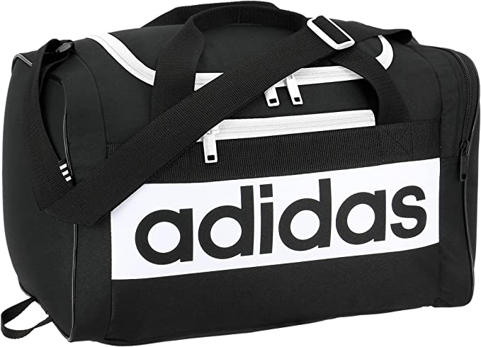 adidas Court Lite Duffel Bag (Black/White) $15 + Free S&H w/ Prime or orders $25+ ~ Amazon