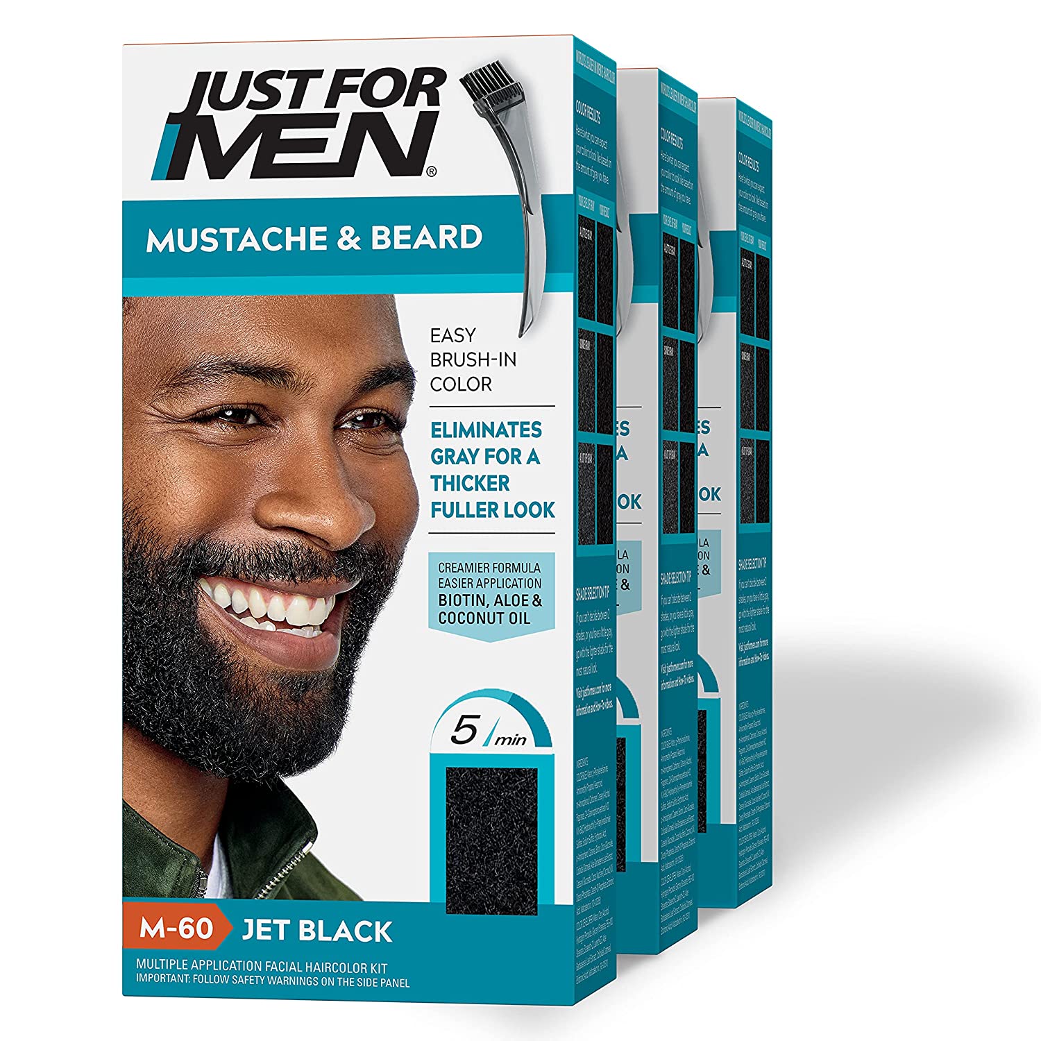 3-Pack Just For Men Mustache & Beard: Real Black $12.06, Jet Black $10.82 w/ S&S + Free S&H w/ Prime or orders $25+ ~ Amazon