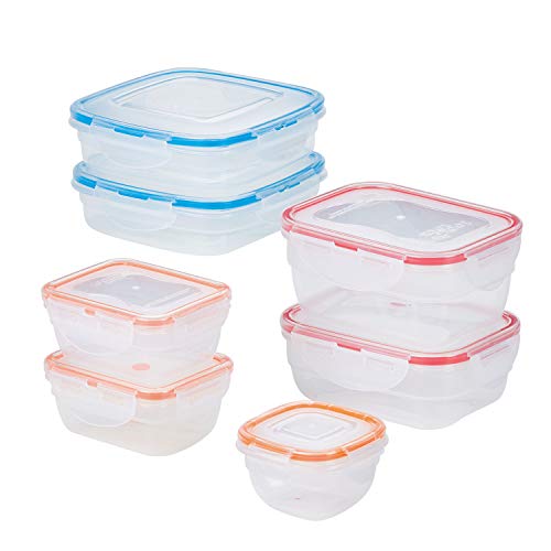 14-Piece Lock & Lock Easy Essentials Color Mates Food Storage Container Set $11.99 & More + Free S&H w/ Prime or orders $25+ ~ Amazon