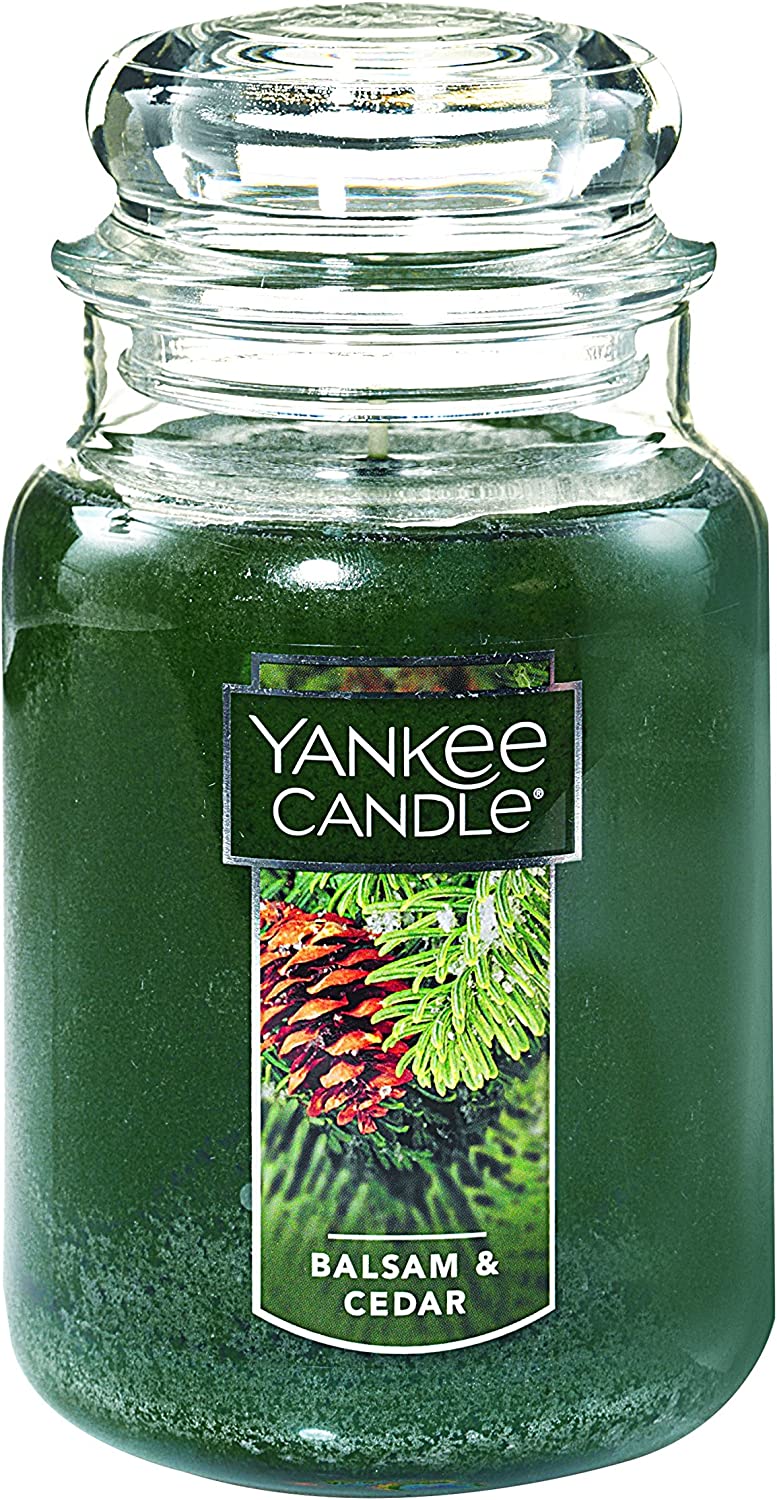 22-Oz Yankee Candle Large Jar Candle (Balsam & Cedar) $12.39 + Free S&H w/ Prime or orders $25+ ~ Amazon