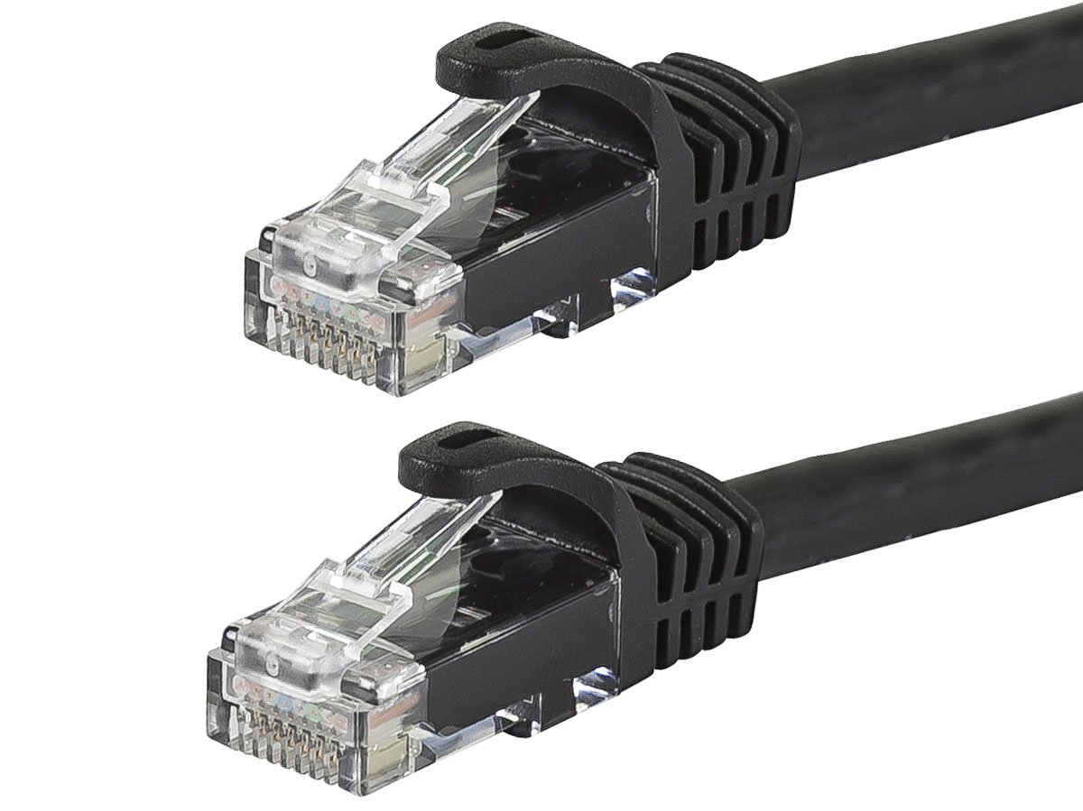 100' Monoprice Flexboot Cat5e Snagless RJ45 Ethernet Patch Cable (Black) $7.10 + Free S&H w/ Prime or orders $35+ ~ Amazon