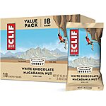 Select Accounts: 18-Ct CLIF Bar Energy Protein Bars (White Chocolate Macadamia) $15.80 w/ Subscribe &amp; Save