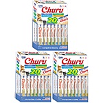 20-Ct 0.5-Oz Inaba Churu Grain-Free Squeezable Creamy Purée Cat Treats (Various) from 3 for $25 w/ Subscribe &amp; Save &amp; More + Free S&amp;H