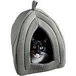Petmaker Pet Tent w/ Removable Foam Cushion Indoor Bed for Small Animals (Gray) $7.50