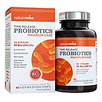 Prime Members: 40-Ct NatureWise Maximum Care Probiotics Caplets $7.45 + Free Shipping