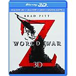 World War Z (Blu-ray 3D + Blu-ray + DVD + Digital) $5.95 &amp; More +$4 Flat Rate S&amp;H &amp; More