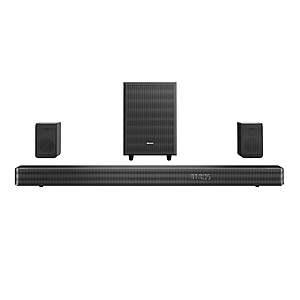 Hisense AX Series 5.1.2 Ch 420W Soundbar with Wireless Subwoofer, Wireless  Rear Speakers, and Dolby Atmos (AX5120G, 2023 Model) 