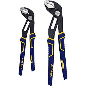 2-Piece IRWIN Tools VISE-GRIP GrooveLock V-Jaw Pliers Set (8" & 10") $21.05 