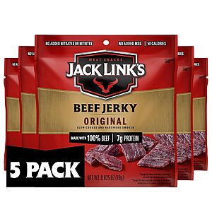 5-Pack 0.625-Ounce Jack Link's Beef Jerky