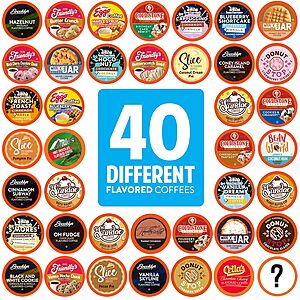 40-Ct Two Rivers Coffee Flavored K-Cup Coffee Pods