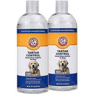 Select Accounts: 2-Pk 16-Oz Arm & Hammer Clinical Care Dental Rinse for Adult Dogs $6.30 w/ S&S