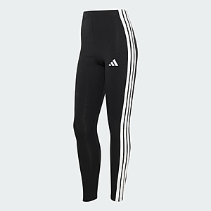 adidas Women's Essentials 3-Stripes Cotton Leggings (Black / White) $12 + Free S&H