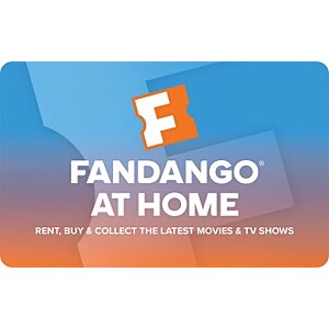 $50 Fandango at Home eGift Card (Digital Delivery) $37.50 