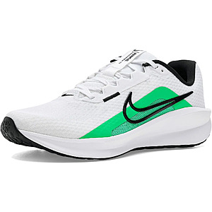 Nike Men's Downshifter 13 Sneaker (White/Black/Green Shock) $41.25 + Free S&H