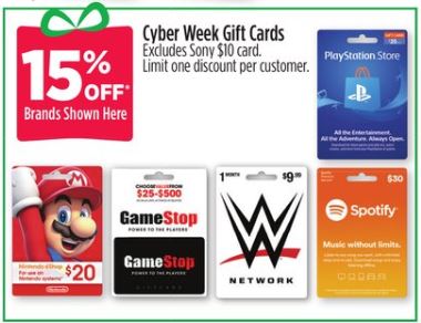 Dollar General Stores Select Gift Cards Psn Nintendo Eshop