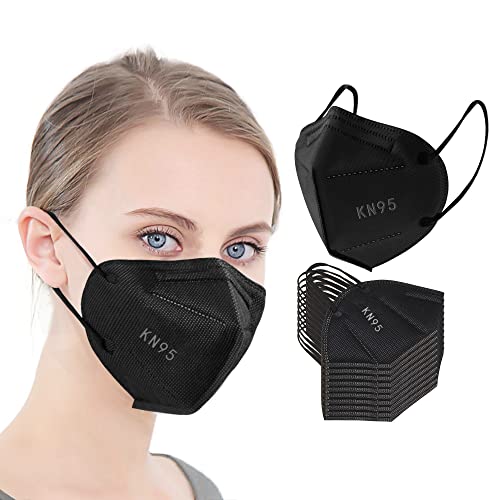 25pcs KN95 Face Mask Efficiency≥95% Breathable Ear Loops Black Masks 50% Off After Coupon $5.48