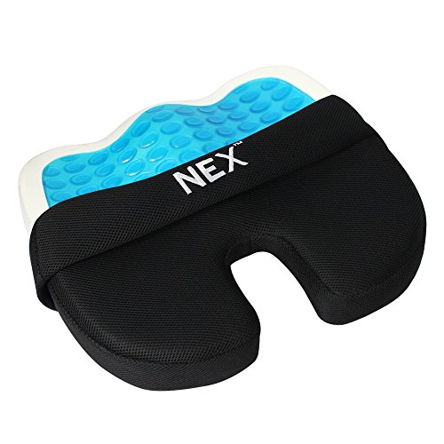 Seat Cushion: Gel Memory Foam Coccyx Cushions Non-slip Relieves Lower Back Pain and Sciatica after 50% Off Coupon Code $19.99