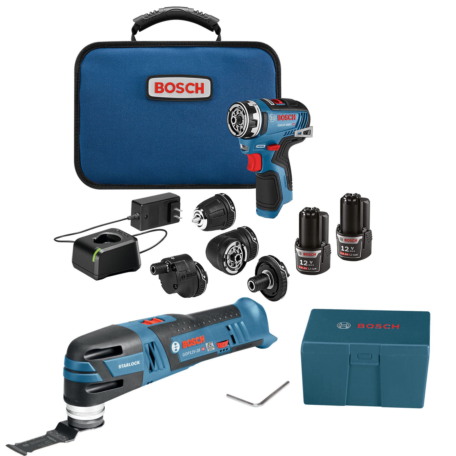 BOSCH 12V Max 2-Tool Combo Kit with Chameleon Drill/Driver and Starlock® Oscillating Multi-Tool $134 - free shipping