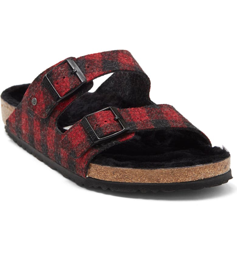 Red plaid sales birkenstock