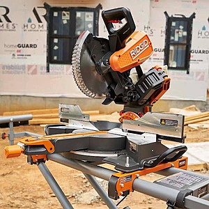 RIDGID 10 in. Miter Saw R4241 w Free Sander R4840 R4241S The
