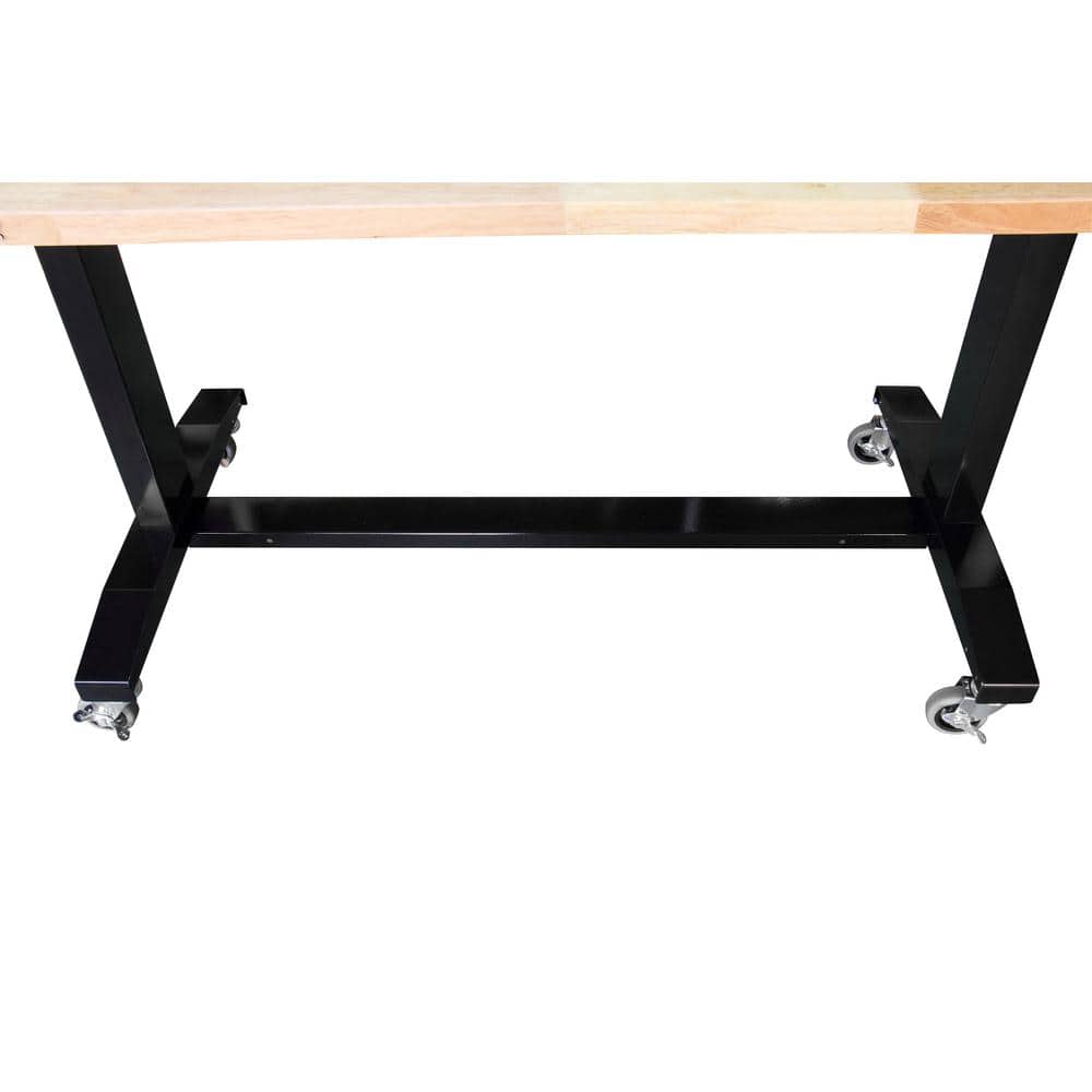 Husky adjustable shop height workbench table
