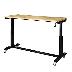 Husky adjustable table hot sale with drawers