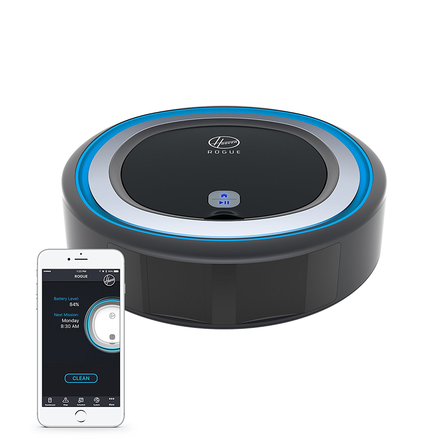 Hoover ROGUE 970 Smart Robot Vacuum Cleaner $239 99 Slickdeals
