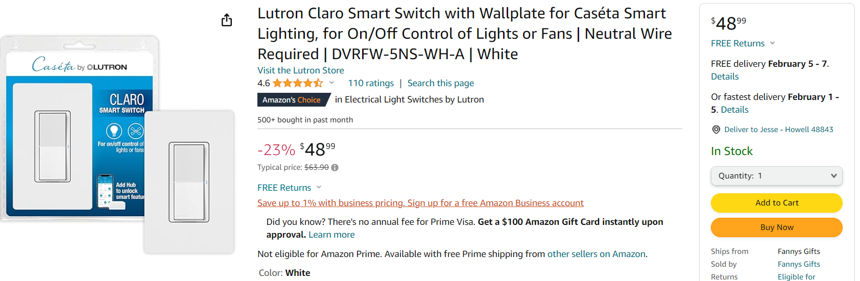 lutron claro smart switch 3 way kit